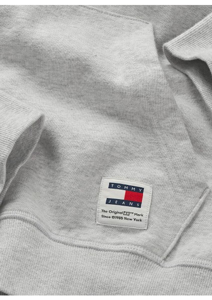 Kapüşon Yaka Gri Erkek Sweatshırt DM0DM19235PJ4 Reg Washed Prep Explr