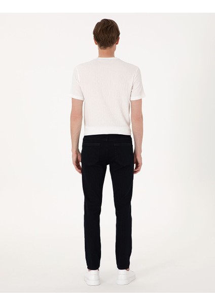 Koyu Lacivert Slim Fit Jean Pantolon fırsatları