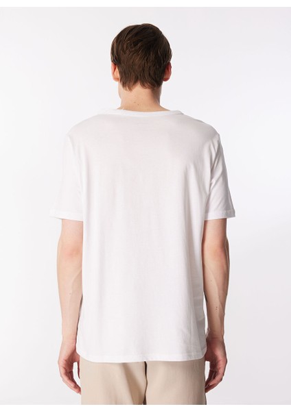 Bisiklet Yaka Ekru Erkek T-Shirt W241575104 Bisiklet Yaka T-Shirt indirimleri