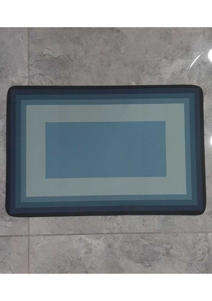 Kaymaz Tabanlı Su Emici Banyo ve Mutfak Paspası 58 x 38CM Dikdörtgen