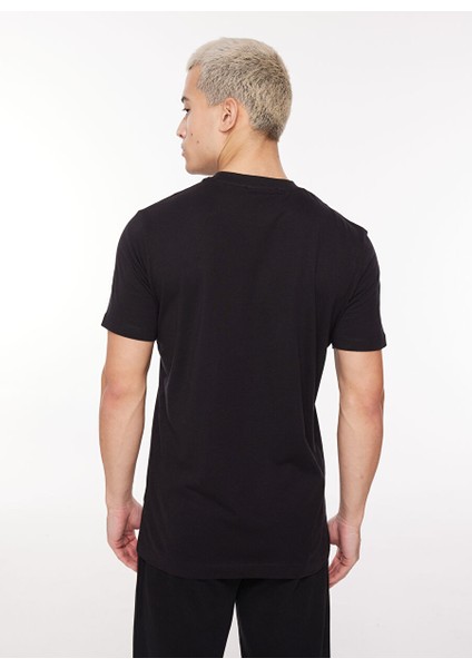 Bisiklet Yaka Siyah Erkek T-Shirt UMA23007TS fırsatları