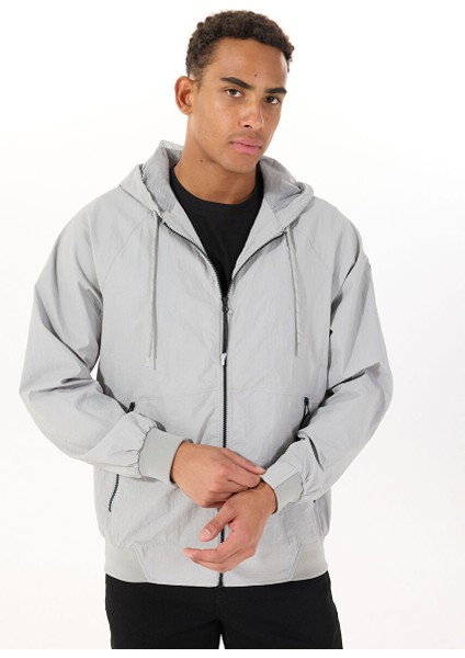 Gri Erkek Kapüşon Regular Fit Ceket L231225032 Regular Ceket