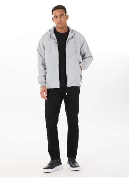 Gri Erkek Kapüşon Regular Fit Ceket L231225032 Regular Ceket