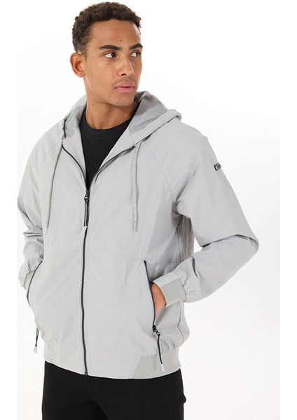 Gri Erkek Kapüşon Regular Fit Ceket L231225032 Regular Ceket