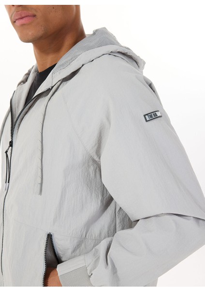 Gri Erkek Kapüşon Regular Fit Ceket L231225032 Regular Ceket