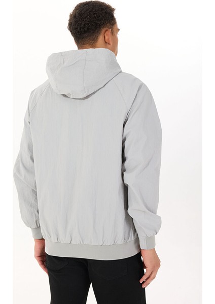 Gri Erkek Kapüşon Regular Fit Ceket L231225032 Regular Ceket