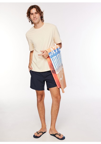 Lacivert Erkek Slim Fit Şort Mr Porto Fino