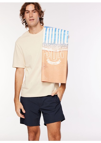 Lacivert Erkek Slim Fit Şort Mr Porto Fino