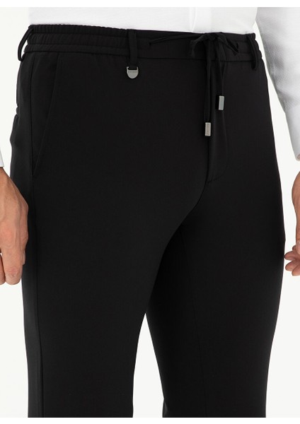 Normal Bel Normal Paça Slim Fit Siyah Erkek Pantolon E19400/PB