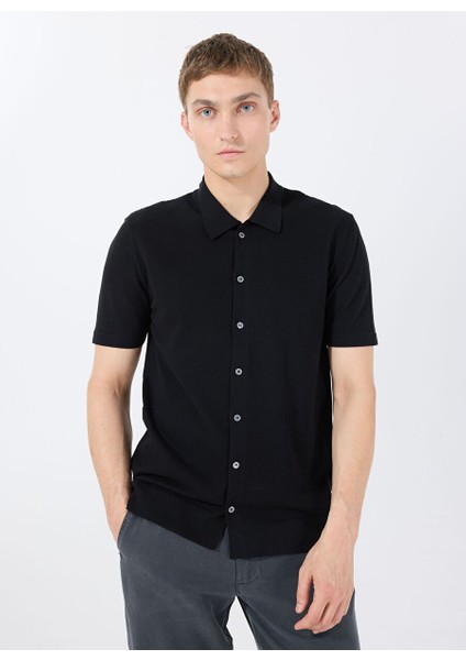 Gmg Fırenze Siyah Erkek Slim Fit Gömlek GU25MSS02001