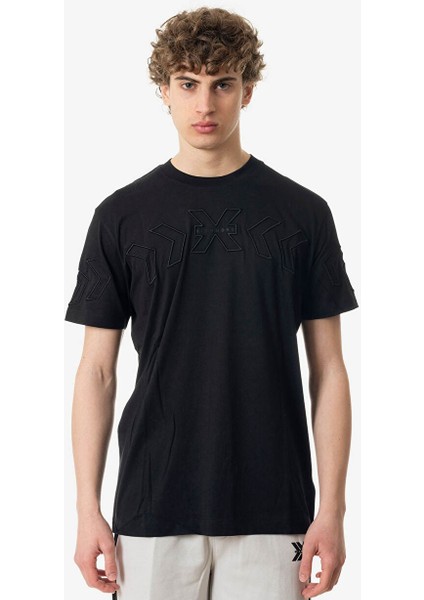 Bisiklet Yaka Siyah Erkek T-Shirt UMP24061TS fiyatları