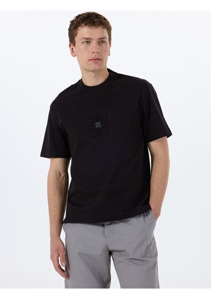 Siyah Erkek Relaxed T-Shirt 50535499_DEBOSTAC 10261766 01