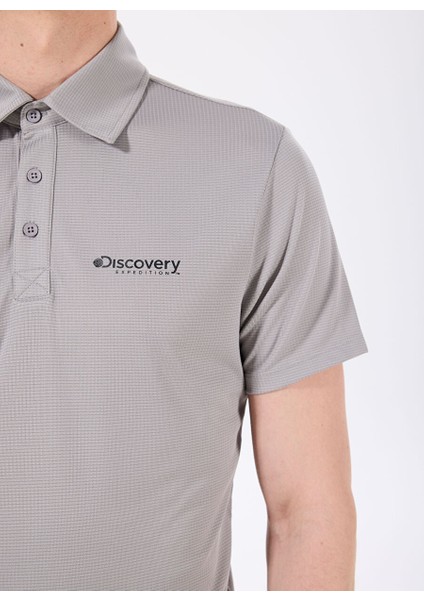 D4SM-TST3247 Gri Basic Düz Erkek Polo T-Shirt fırsatları