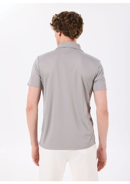 D4SM-TST3247 Gri Basic Düz Erkek Polo T-Shirt indirimleri