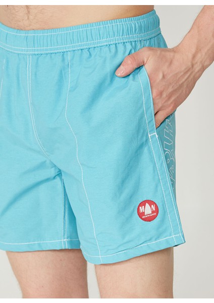 Turkuaz Erkek Bağlamalı Bel Şort New Swımm Boxer