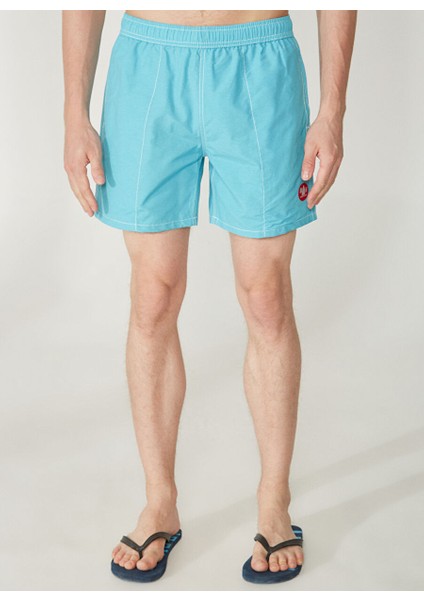 Turkuaz Erkek Bağlamalı Bel Şort New Swımm Boxer modelleri