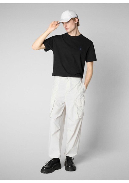 Siyah Erkek Normal Düz T-Shirt DT1194MMESY1910000 Bram Siyah