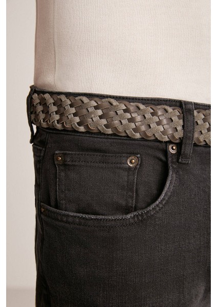 Slim Fit Siyah Denim Pantolon