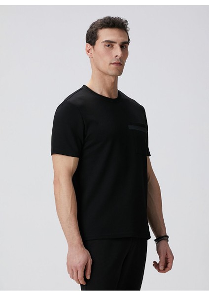 Siyah Erkek Slim Fit T-Shirt 1094079 fırsatları