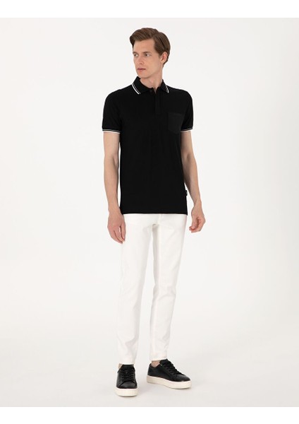 Ekru Slim Fit Jean Pantolon