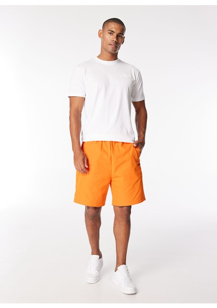 Turuncu Erkek Normal Sweat Şort AMBURGOPC046-_BERMUDA Uomo