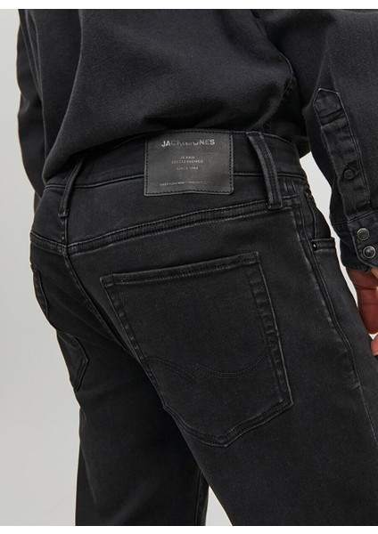 12237324_JJIGLENN Jjıcon Ge 542 Siyah Erkek Düşük Bel Slim Fit Denim Pantolon