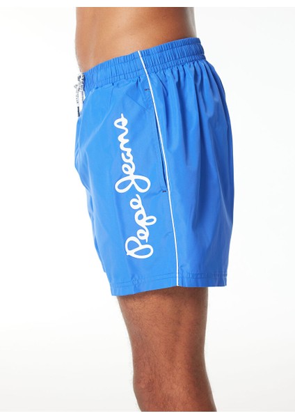 Mavi Erkek Normal Baskılı Şort Mayo PMB10393 551 Logo Swımshort