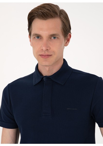 Lacivert Erkek Slim Fit Polo T-Shirt Parıs fiyatları