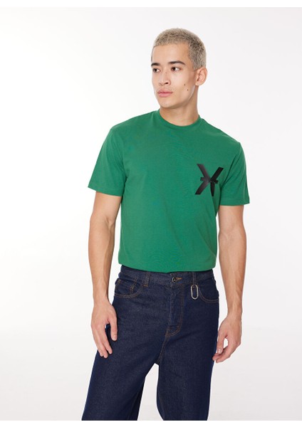 Bisiklet Yaka Yeşil Erkek T-Shirt UMA23140TS fiyatları