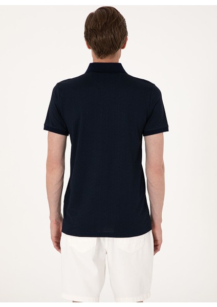 Lacivert Erkek Slim Fit Polo T-Shirt Belton indirimleri