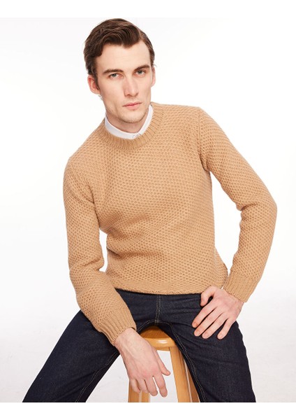 Bisiklet Yaka Slim Fit Turuncu Erkek Kazak A274S30OMEGA-