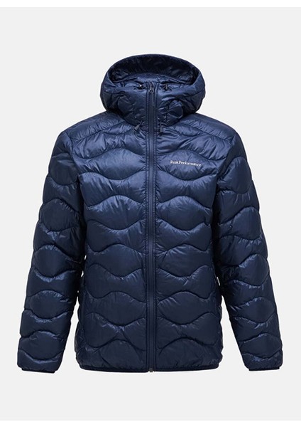 M Helium Down Jacket-Blue Shadow Fermuarlı Yaka Normal Kalıp Erkek Ceket