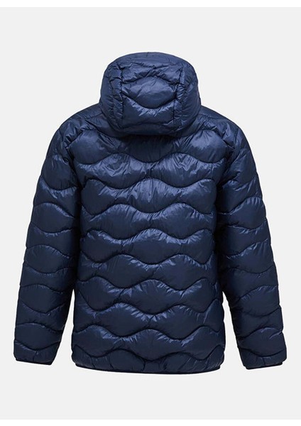 M Helium Down Jacket-Blue Shadow Fermuarlı Yaka Normal Kalıp Erkek Ceket