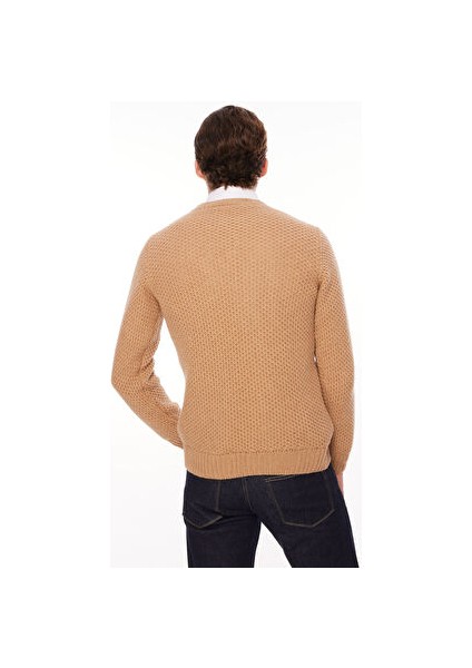 Bisiklet Yaka Slim Fit Turuncu Erkek Kazak A274S30OMEGA-