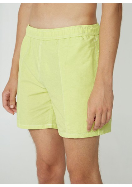 Yeşil Erkek Bağlamalı Bel Şort New Swımm Boxer