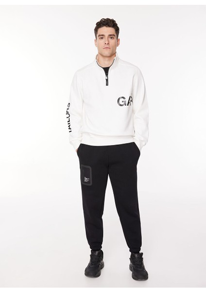 Kapüşon Yaka Krem Erkek Sweatshırt Szw G520 Garments_garments Regular modelleri
