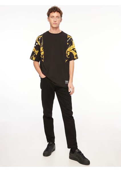 Bisiklet Yaka Siyah Erkek T-Shirt 75GAH619JS218G89 modelleri