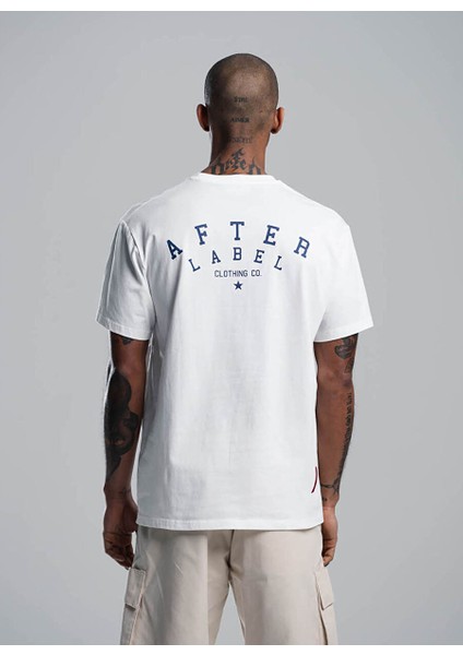 Bisiklet Yaka Beyaz Erkek T-Shirt MYSENJS11/S2-_T-SHIRT Uomo fiyatları