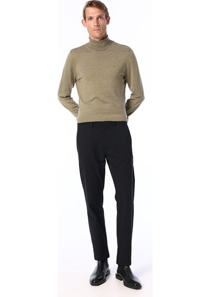 Siyah Erkek Regular Fit Düz Chino Pantolon FC4WM-PNT 2795
