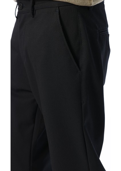Siyah Erkek Regular Fit Düz Chino Pantolon FC4WM-PNT 2795