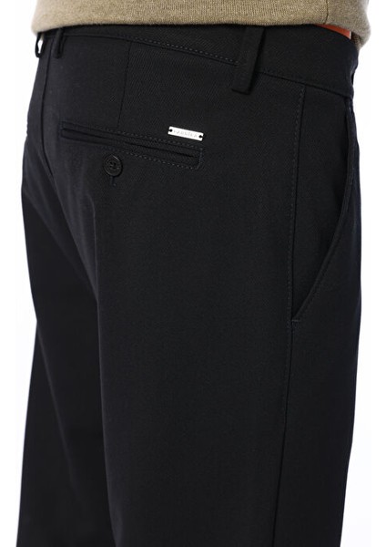 Siyah Erkek Regular Fit Düz Chino Pantolon FC4WM-PNT 2795