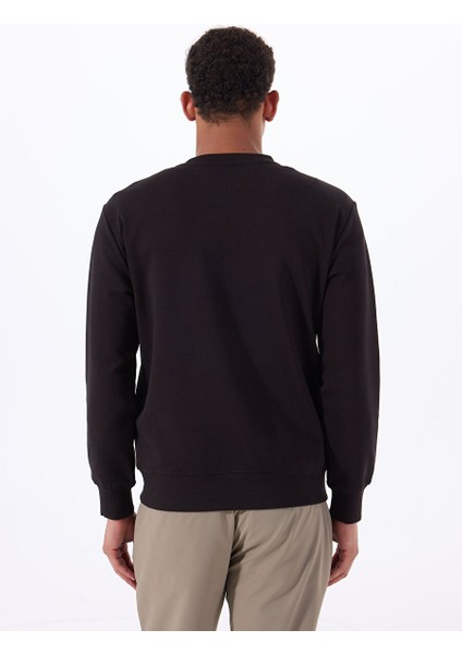 Gmg Fırenze Siyah Erkek Bisiklet Regular Fit Sweatshirt GU25MSS08022