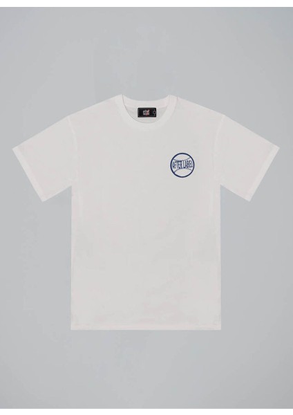 Bisiklet Yaka Beyaz Erkek T-Shirt MYSENJS11/S2-_T-SHIRT Uomo modelleri
