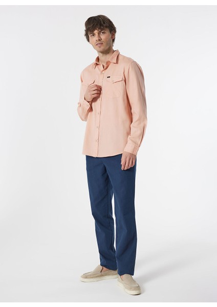 Regular Fit Açık Pembe Erkek Gömlek L241262590 Uzun Kollu Gömlek