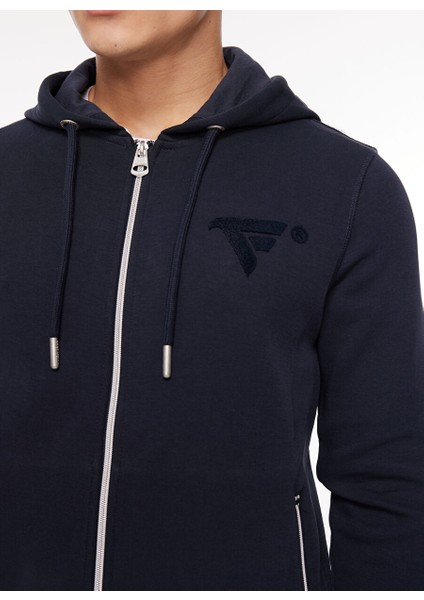 Kapüşon Yaka Lacivert Erkek Sweatshırt FM23W08FZ fırsatları