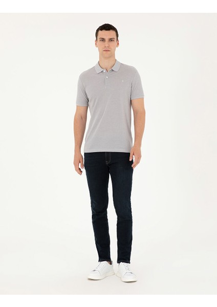 Açık Gri Melanj Slim Fit Tişört fırsatları