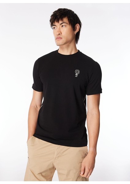 Bisiklet Yaka Siyah Erkek T-Shirt 755026542221 modelleri