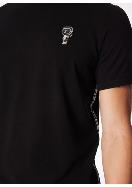 Bisiklet Yaka Siyah Erkek T-Shirt 755026542221 fırsatları