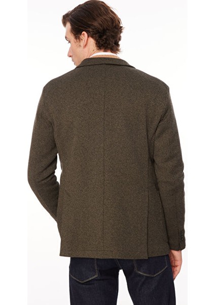 Slim Fit Yeşil Erkek Ceket A272GEGE78TP963/T-