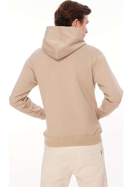 Kapüşon Yaka Açık Kahve Erkek Sweatshırt A279F02PF1032-